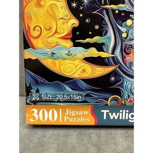 Puzzle Twilight‎ Elf Ball 300 Piece Jigsaw Sun and Moon Celestial Art 20.5x15in